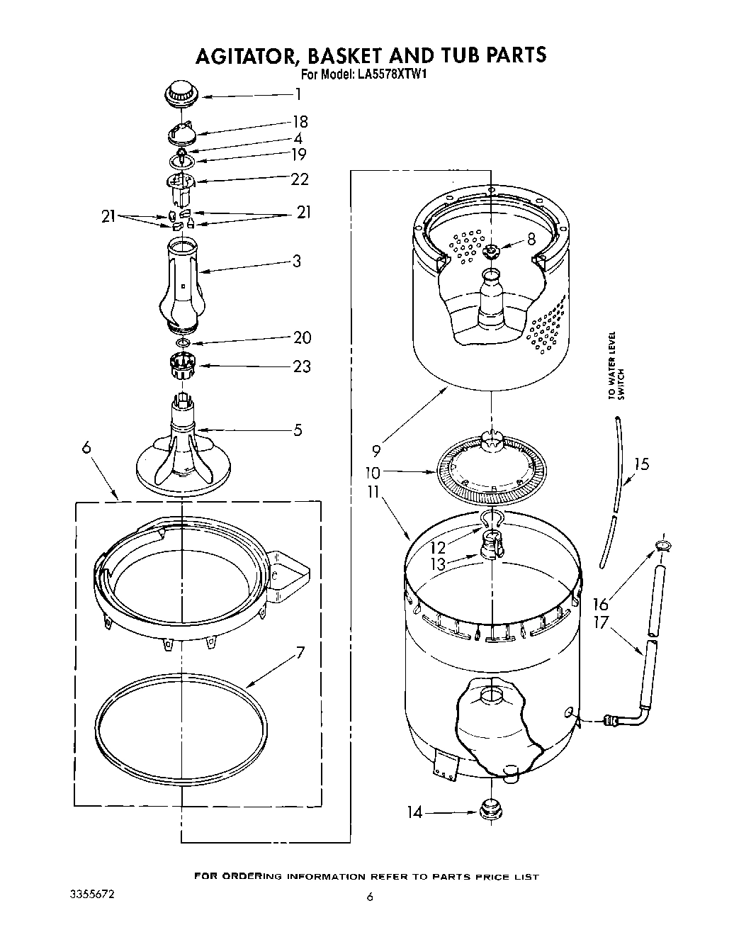 05 - AGITATOR, BASKET AND TUB