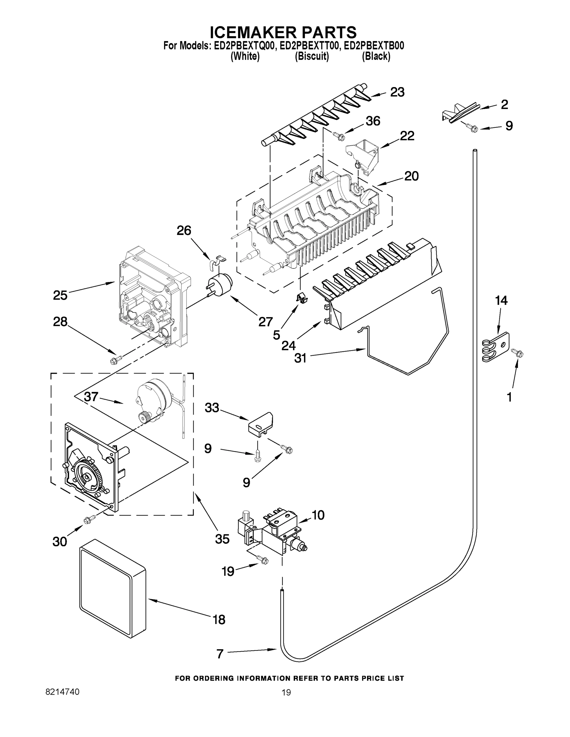12 - ICEMAKER PARTS