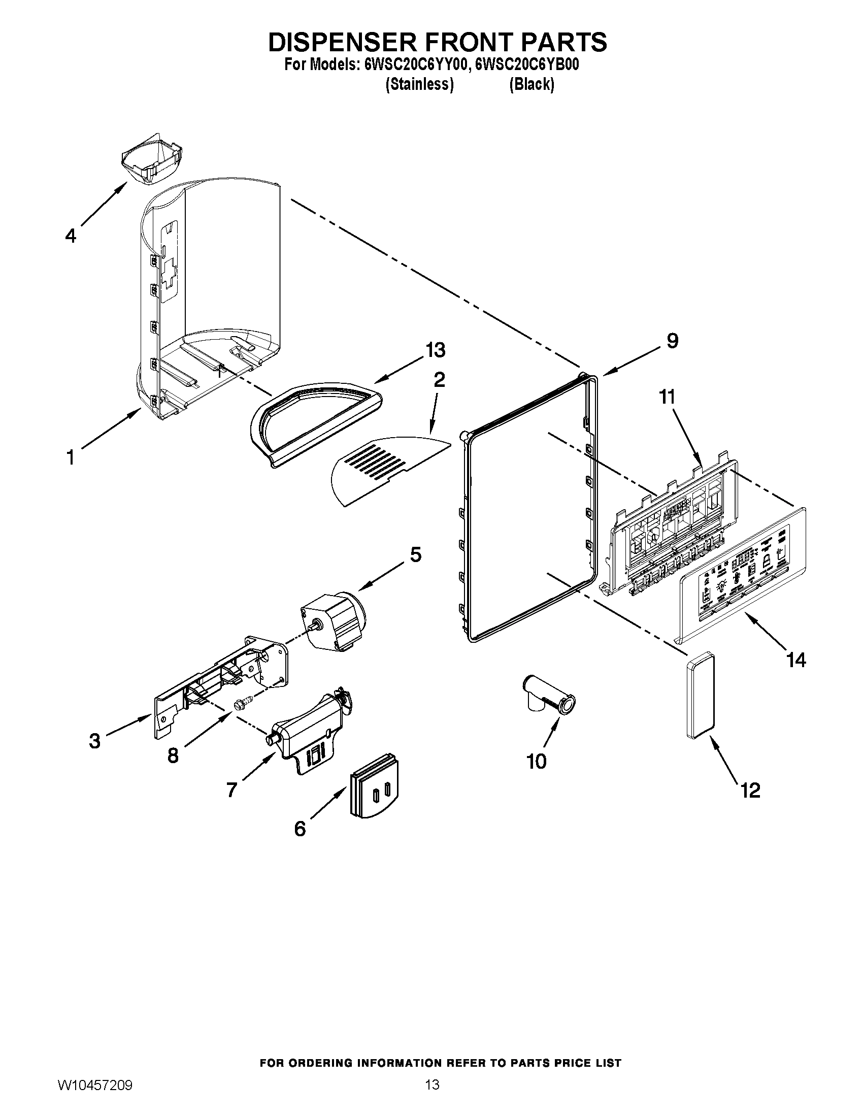 08 - DISPENSER FRONT PARTS