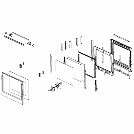 DG94-01651A Samsung Door Double Display Assem