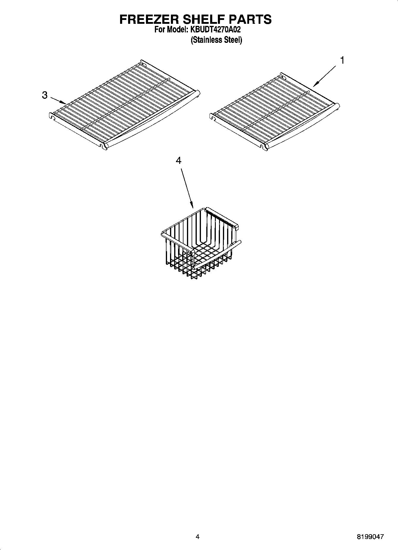 03 - FREEZER SHELF PARTS
