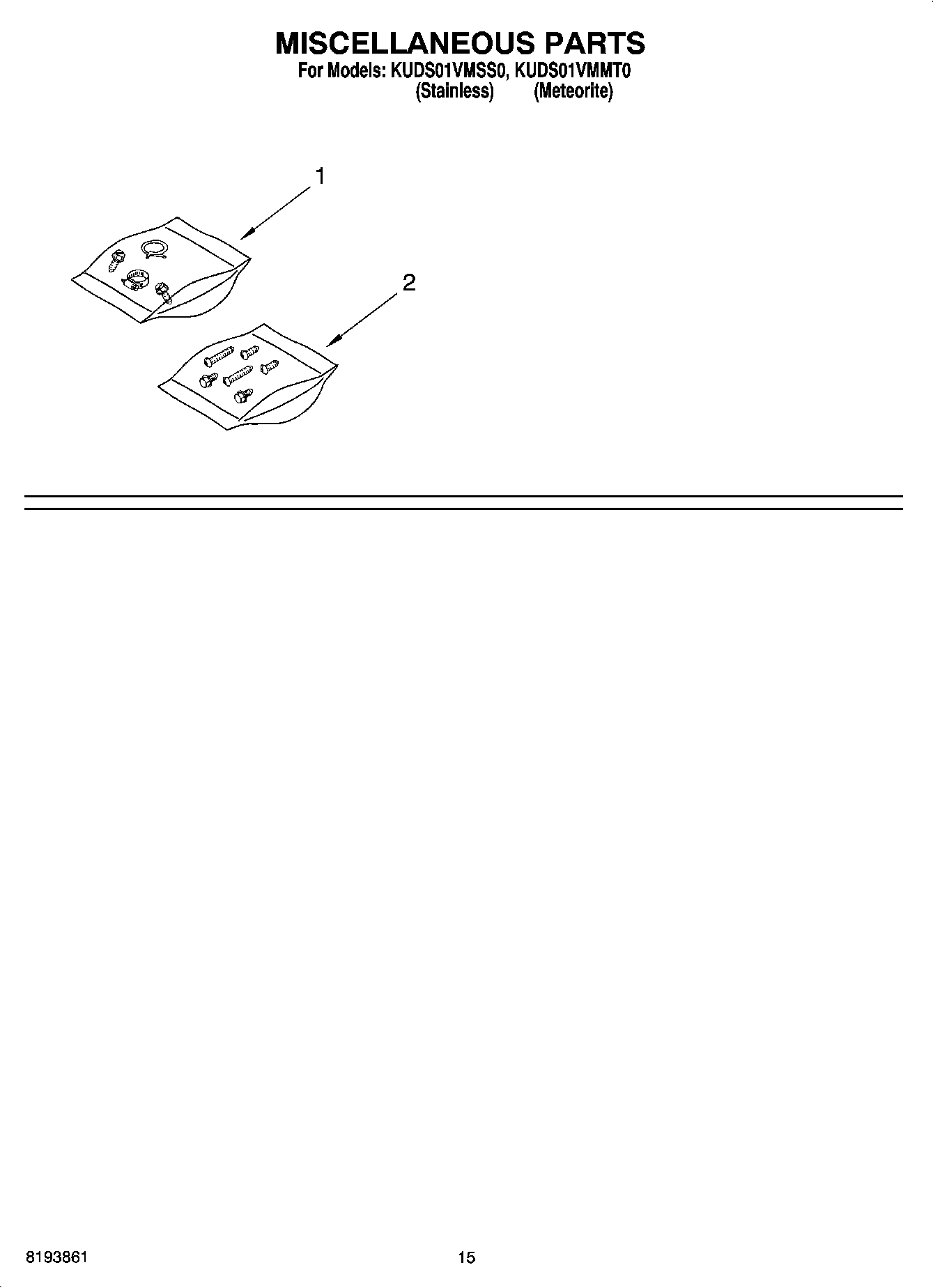 12 - MISCELLANEOUS PARTS, OPTIONAL PARTS (NOT INCLUDED)