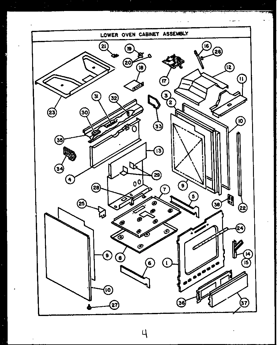 03 - LOWER OVEN CABINET ASSY