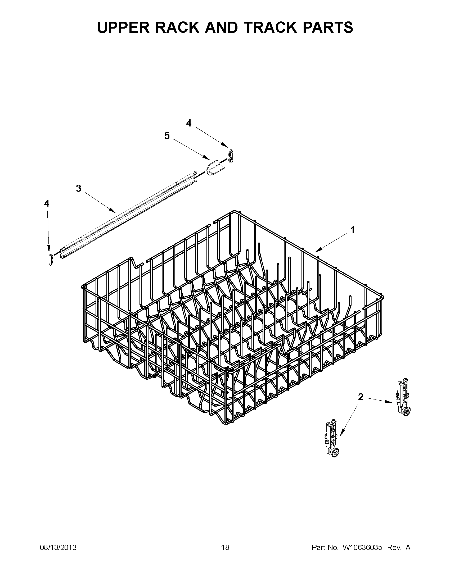 10 - UPPER RACK AND TRACK PARTS