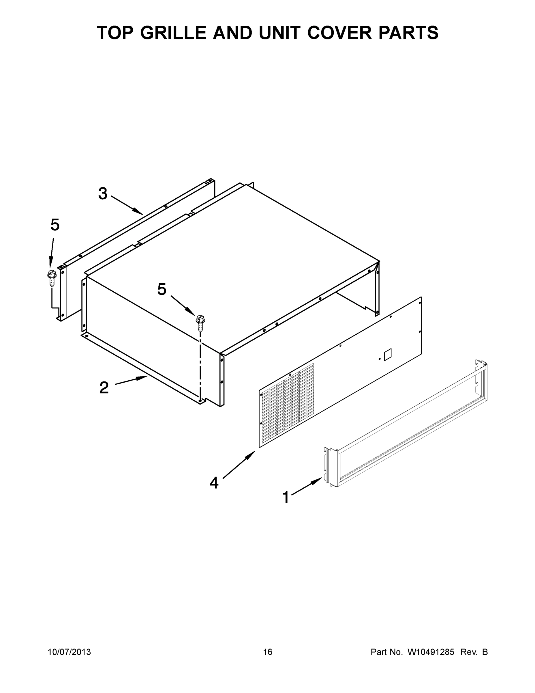 09 - TOP GRILLE AND UNIT COVER PARTS