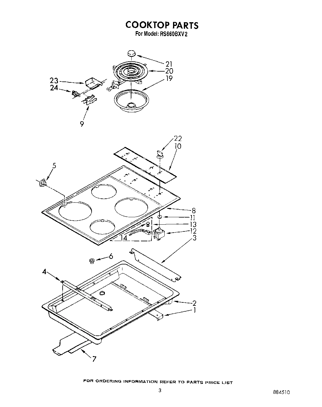 03 - COOKTOP, LIT/OPTIONAL