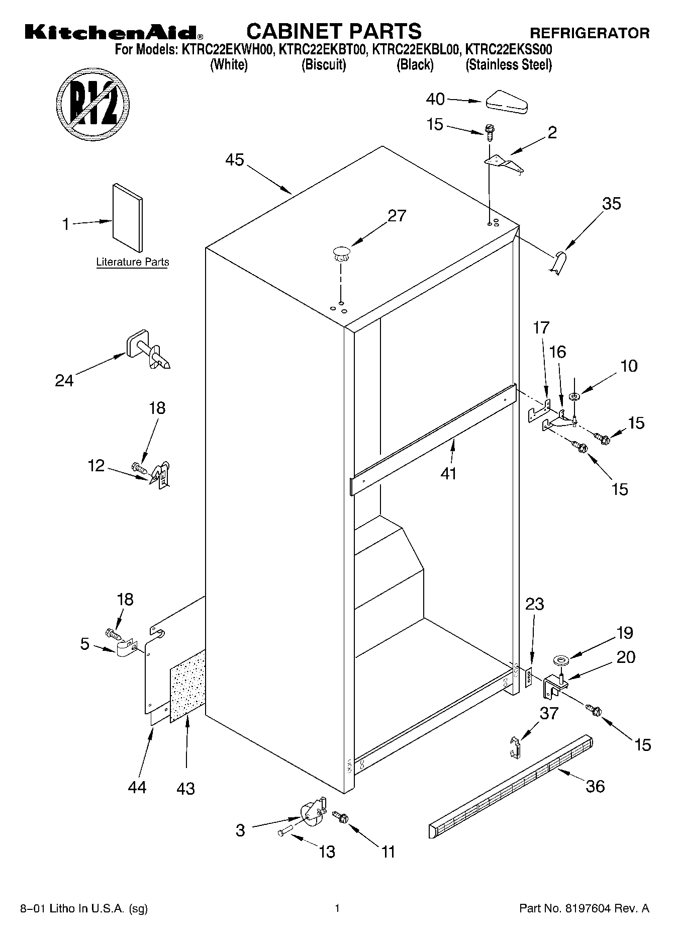 01 - CABINET, LITERATURE
