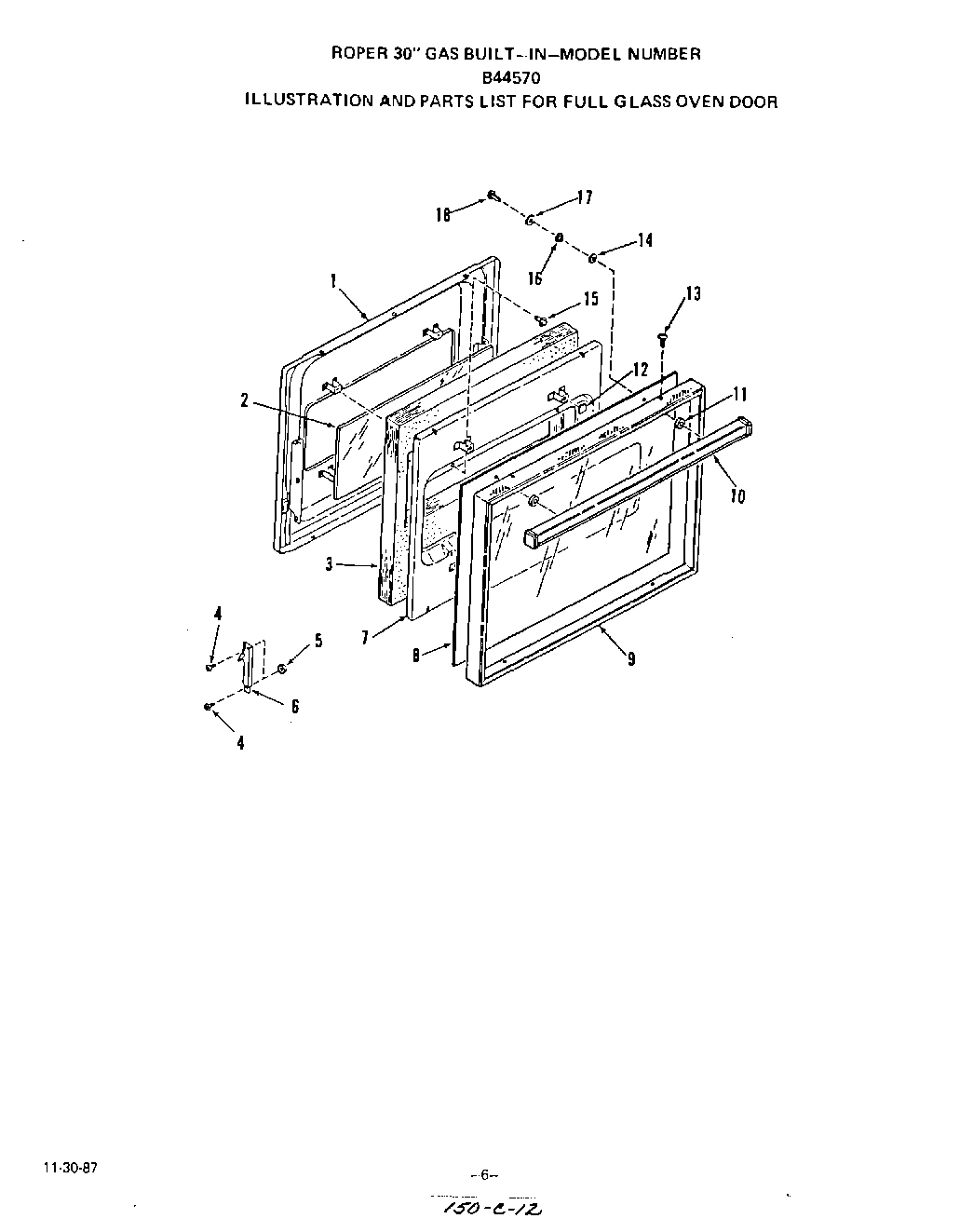 06 - FULL GLASS OVEN DOOR