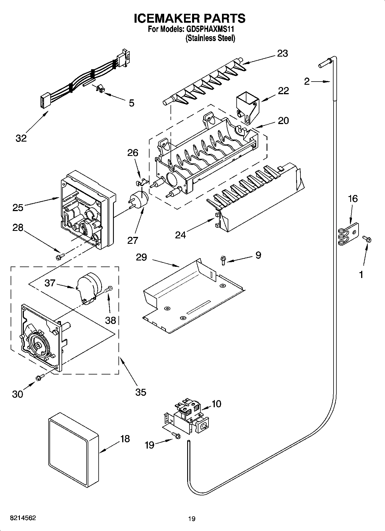 12 - ICEMAKER PARTS