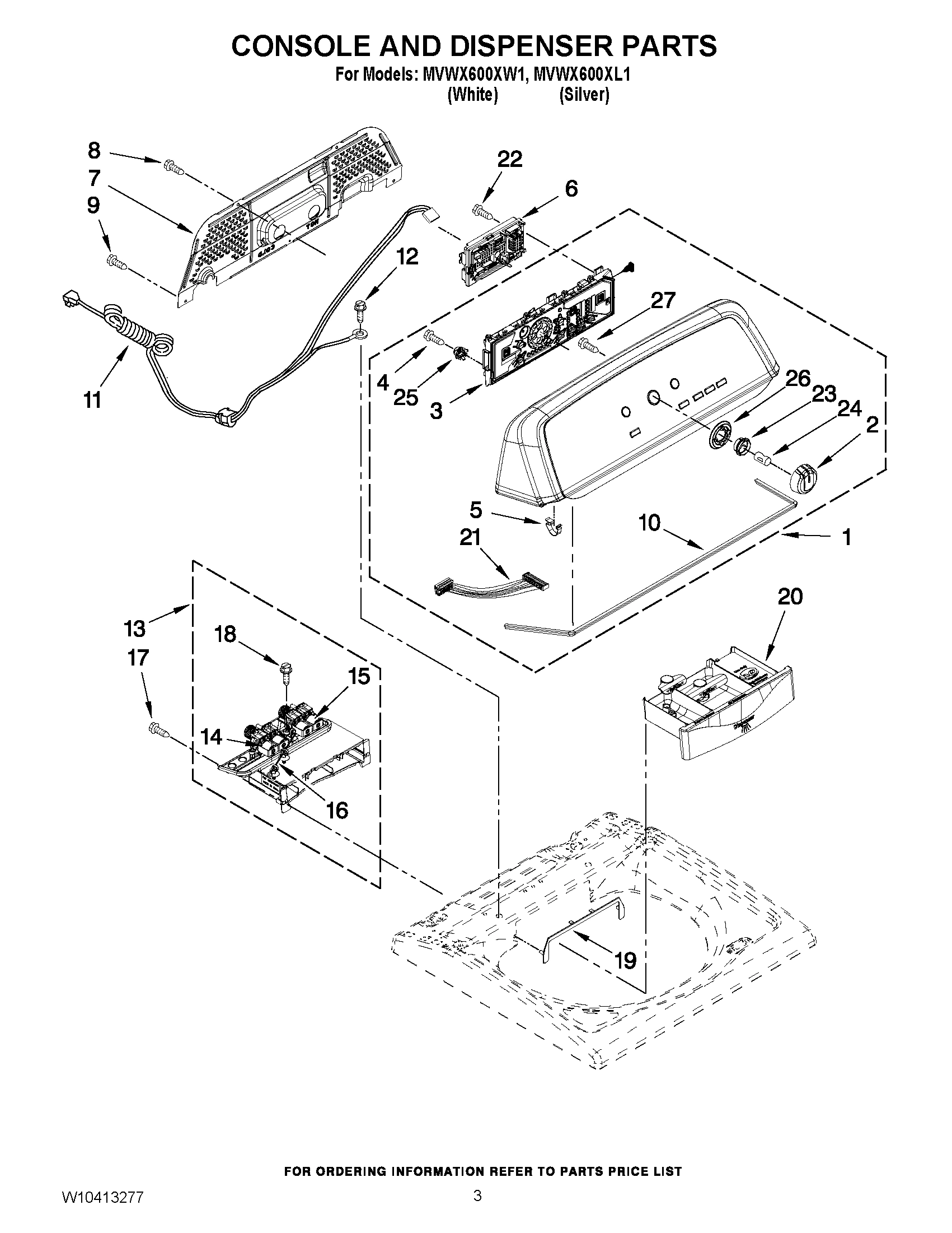 02 - CONSOLE AND DISPENSER PARTS