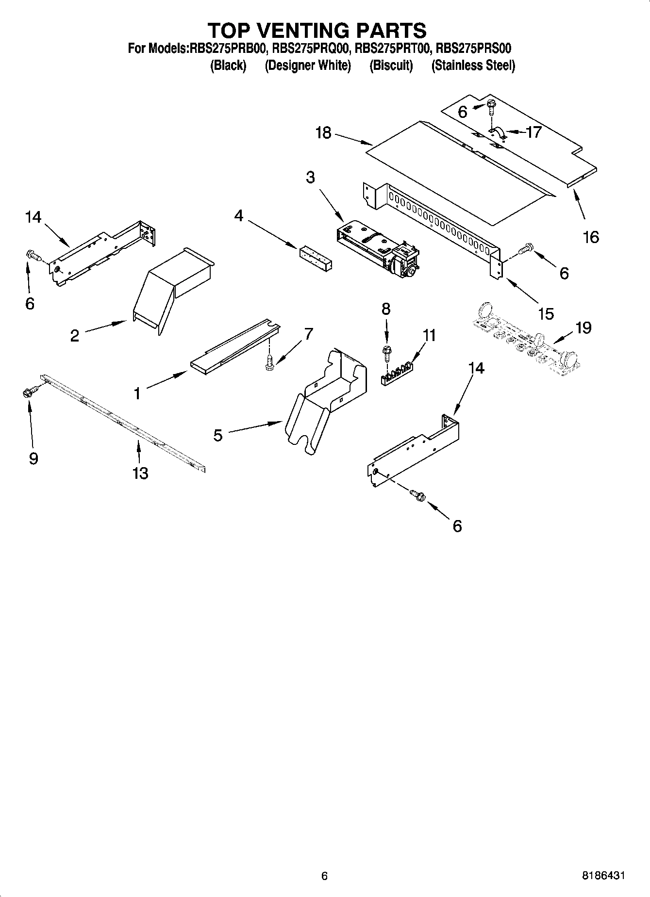05 - TOP VENTING PARTS, OPTIONAL PARTS