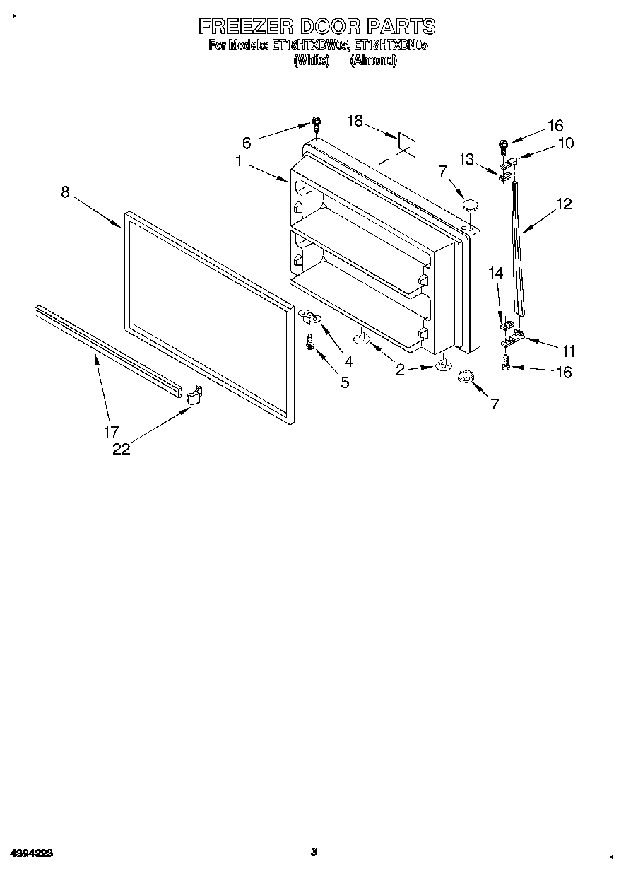 02 - FREEZER DOOR