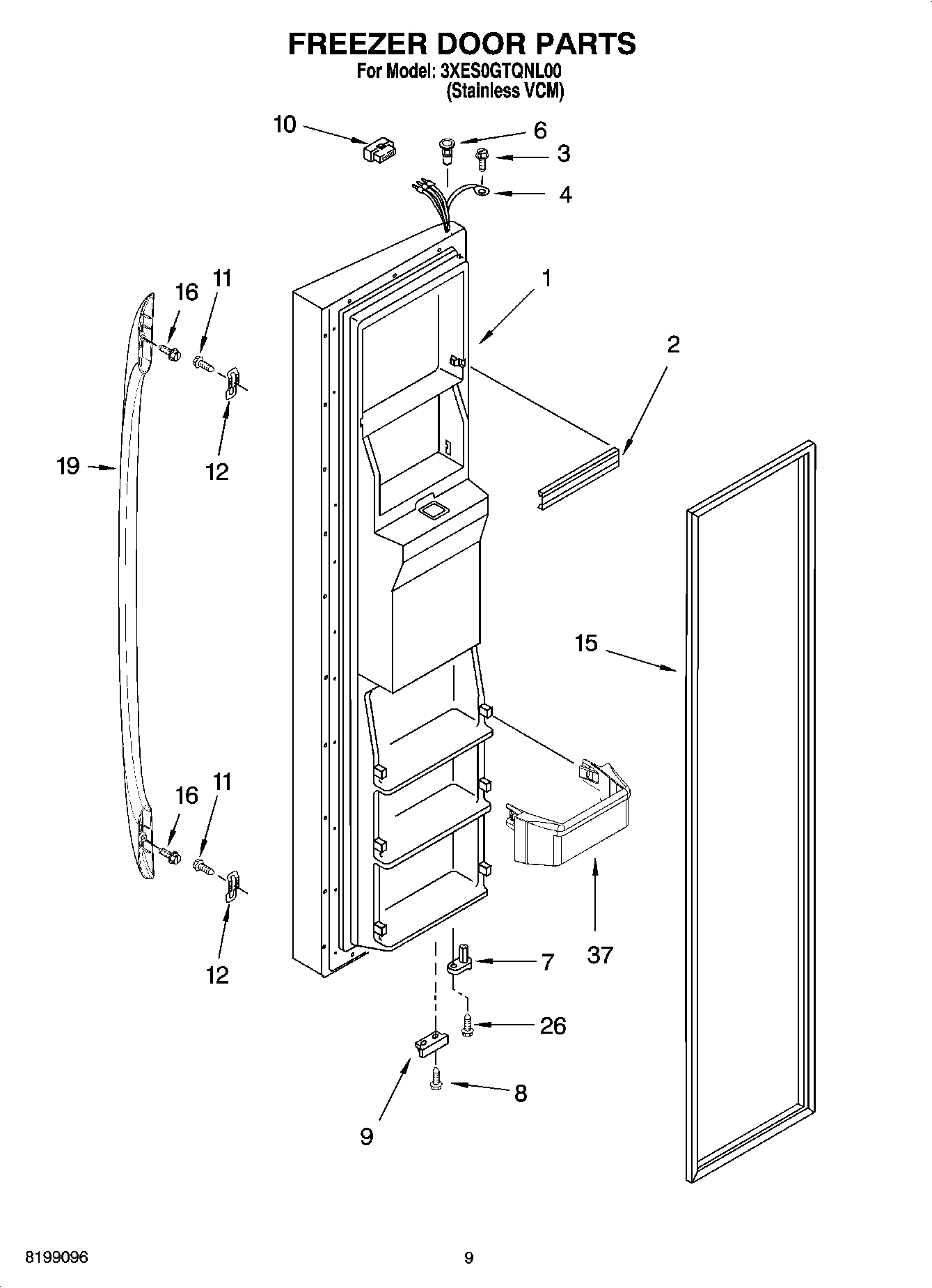 06 - FREEZER DOOR PARTS
