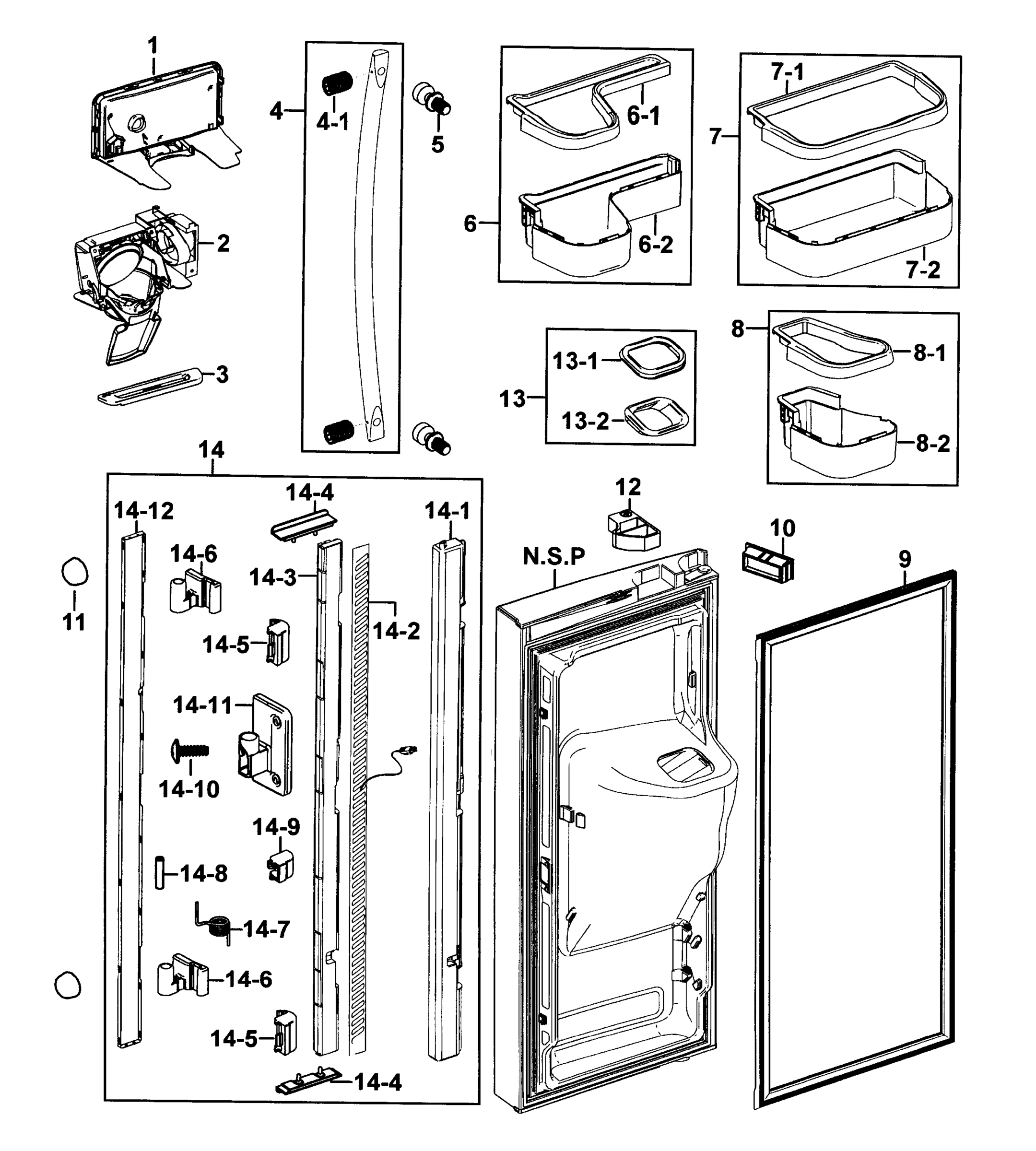 Refrigerator Door-L