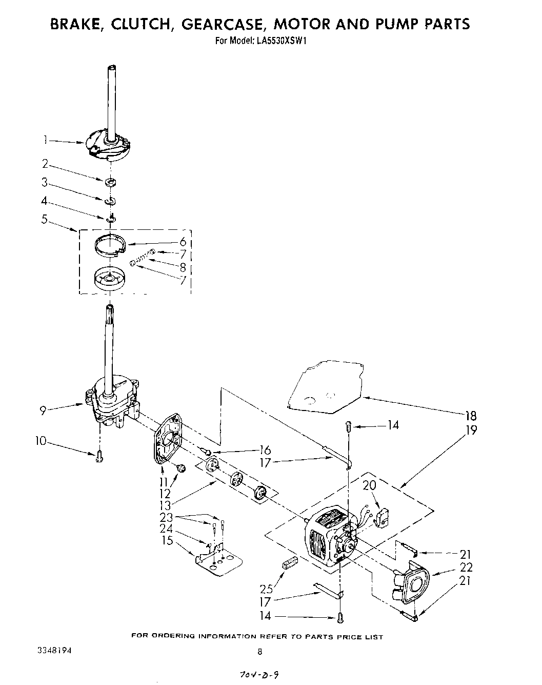 06 - BRAKE, CLUTCH, GEARCASE, MOTOR AND PUMP