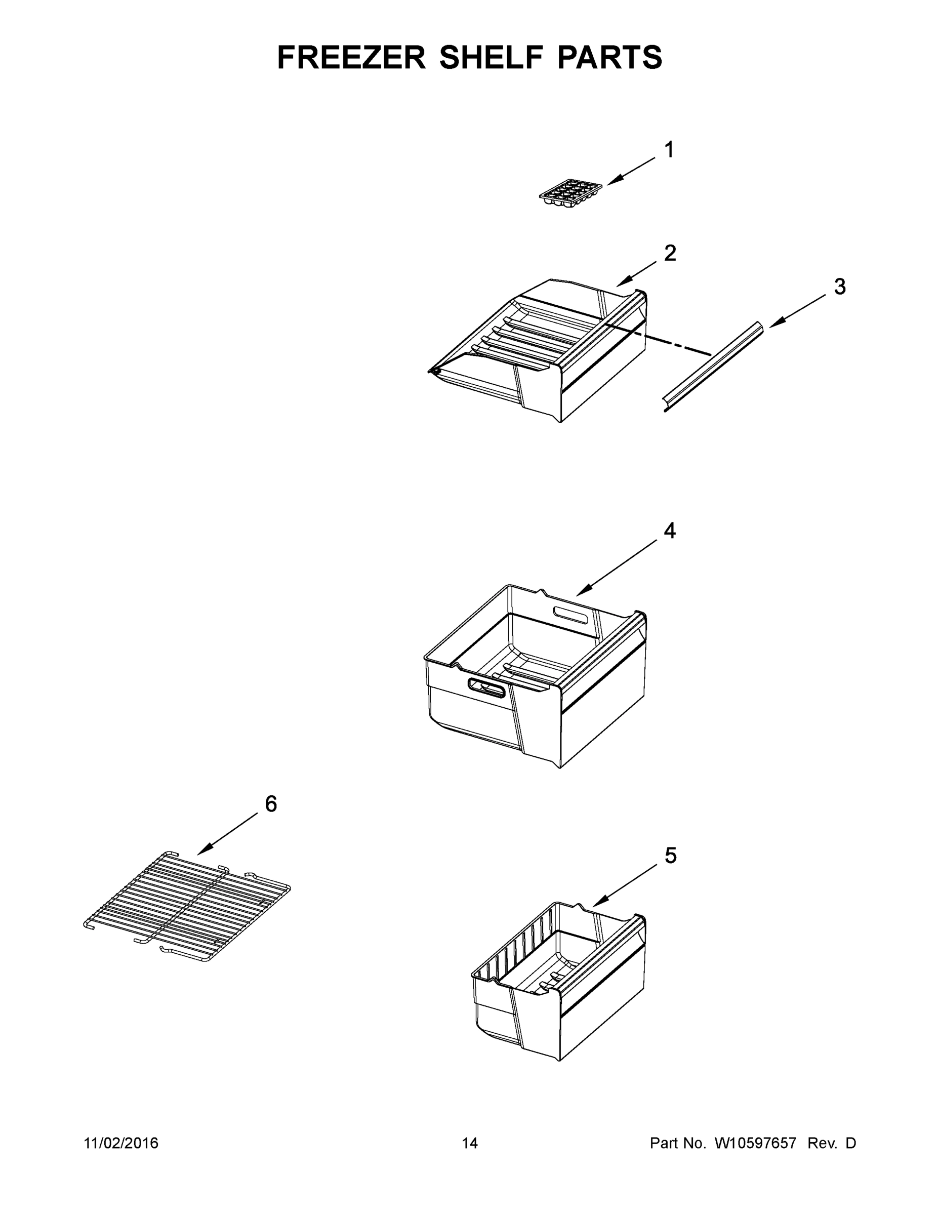 08 - FREEZER SHELF PARTS