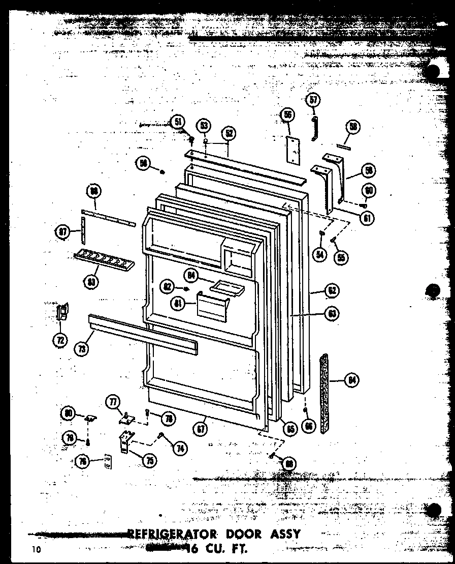 07 - REF DOOR ASSY 16 CU. FT.