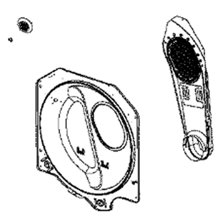 DC97-19083A Samsung Drum Back Assembly