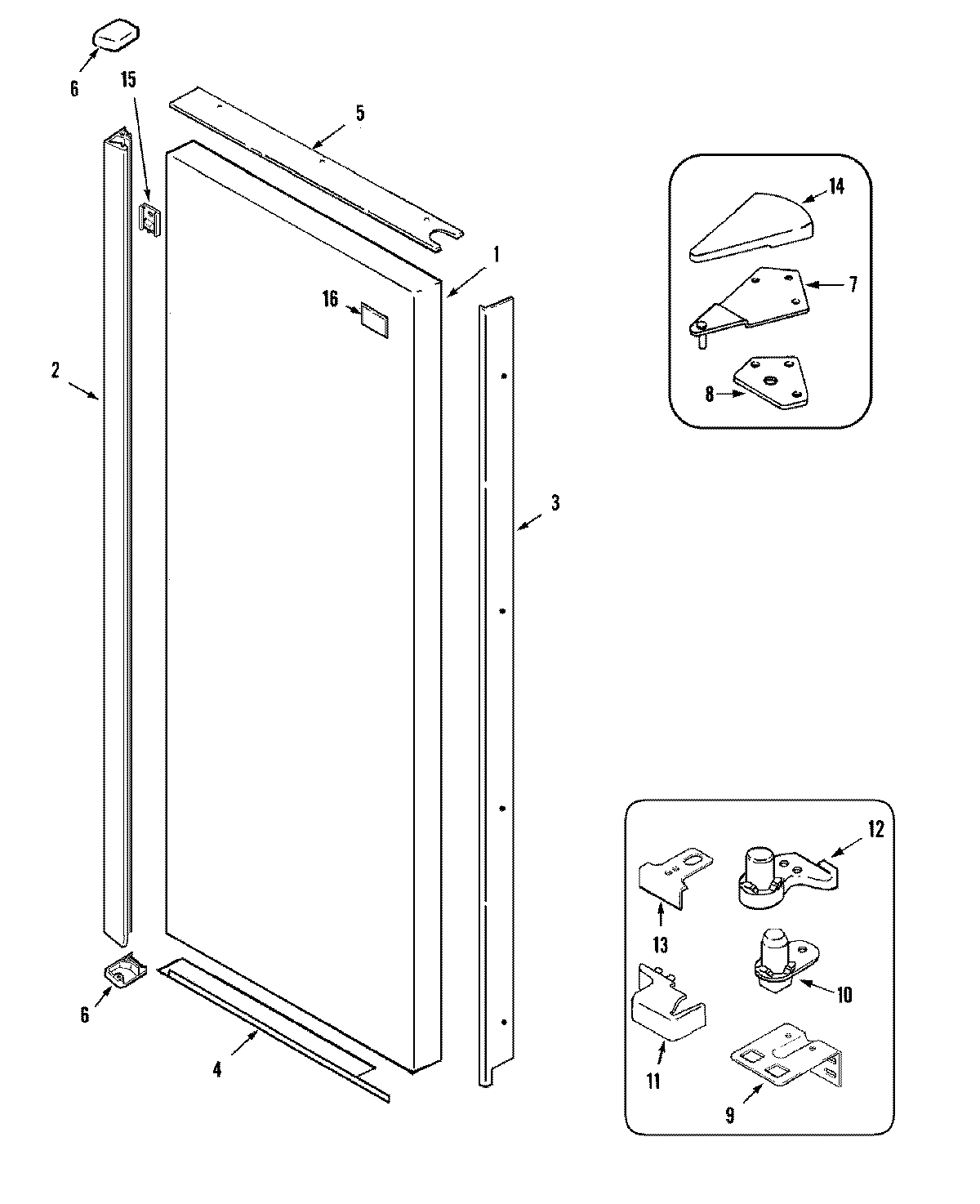 08 - FRESH FOOD OUTER DOOR (GS2727GEH3)