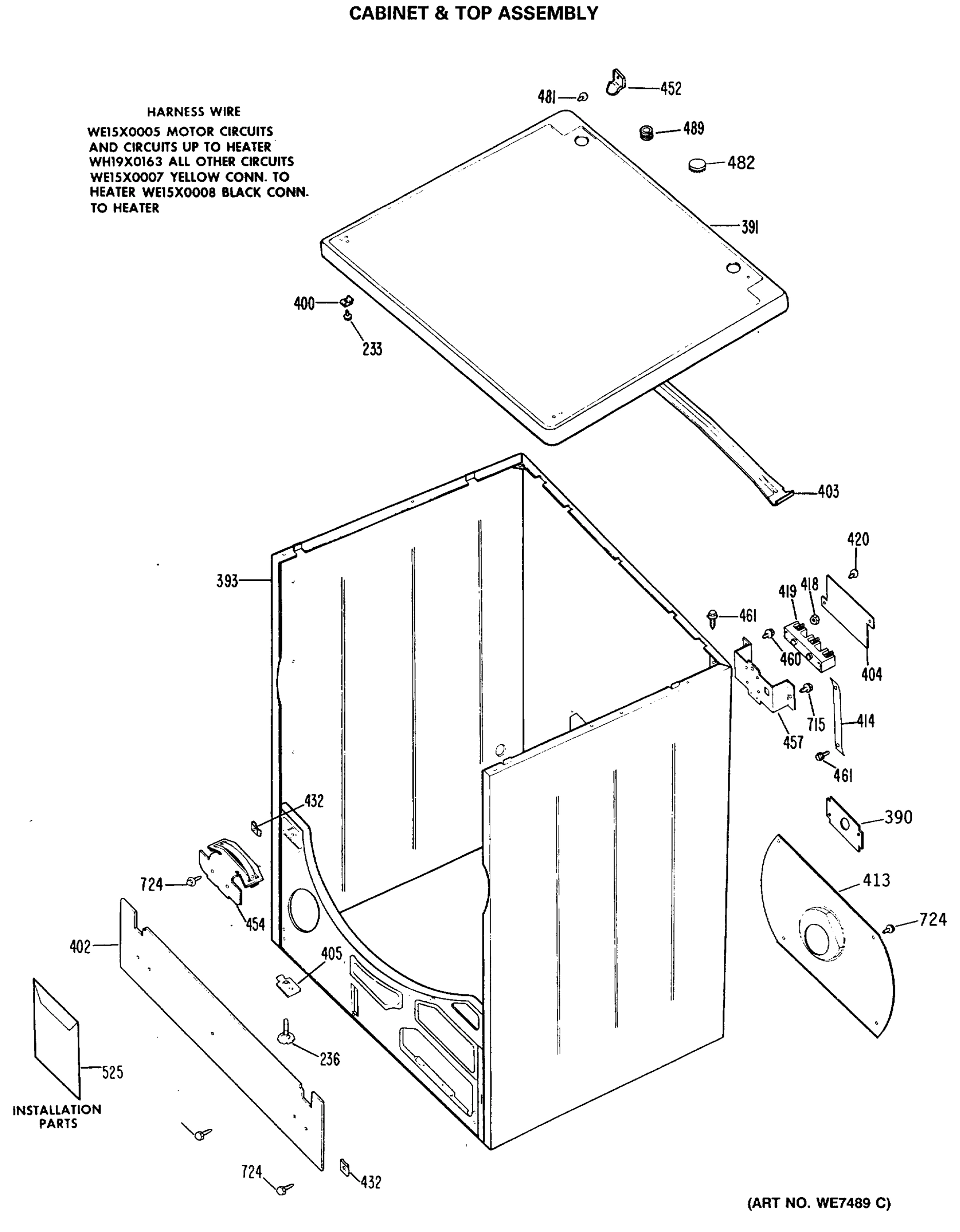 CABINET & TOP ASSEMBLY