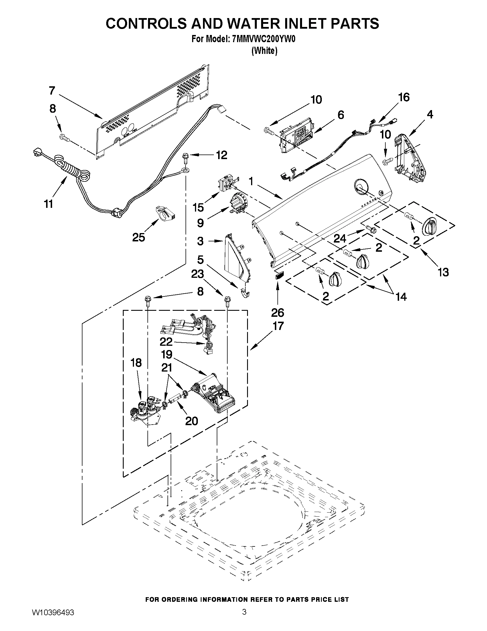 02 - CONTROLS AND WATER INLET PARTS