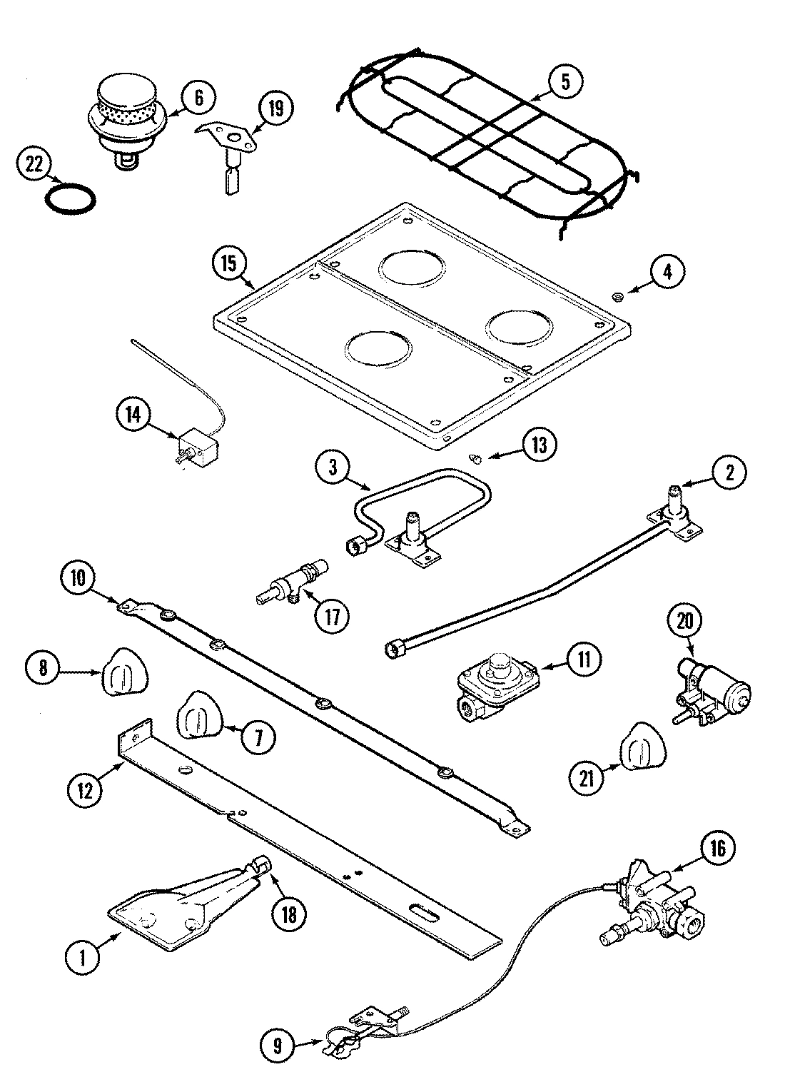 04 - TOP & GAS CONTROLS (SERIES 12)