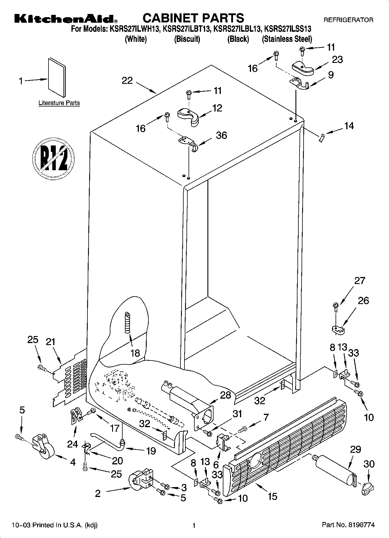 01 - CABINET PARTS