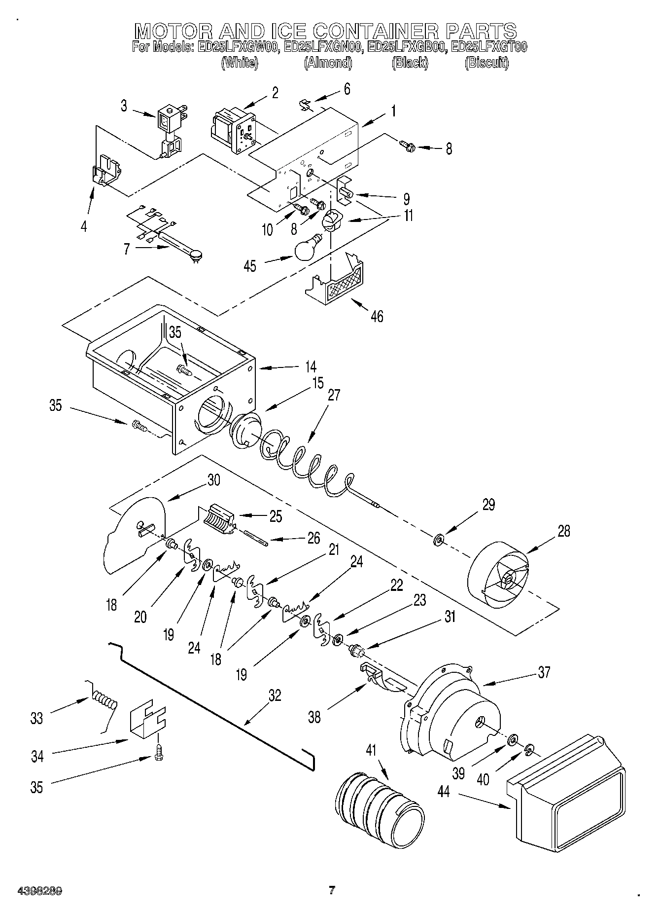 05 - MOTOR AND ICE CONTAINER