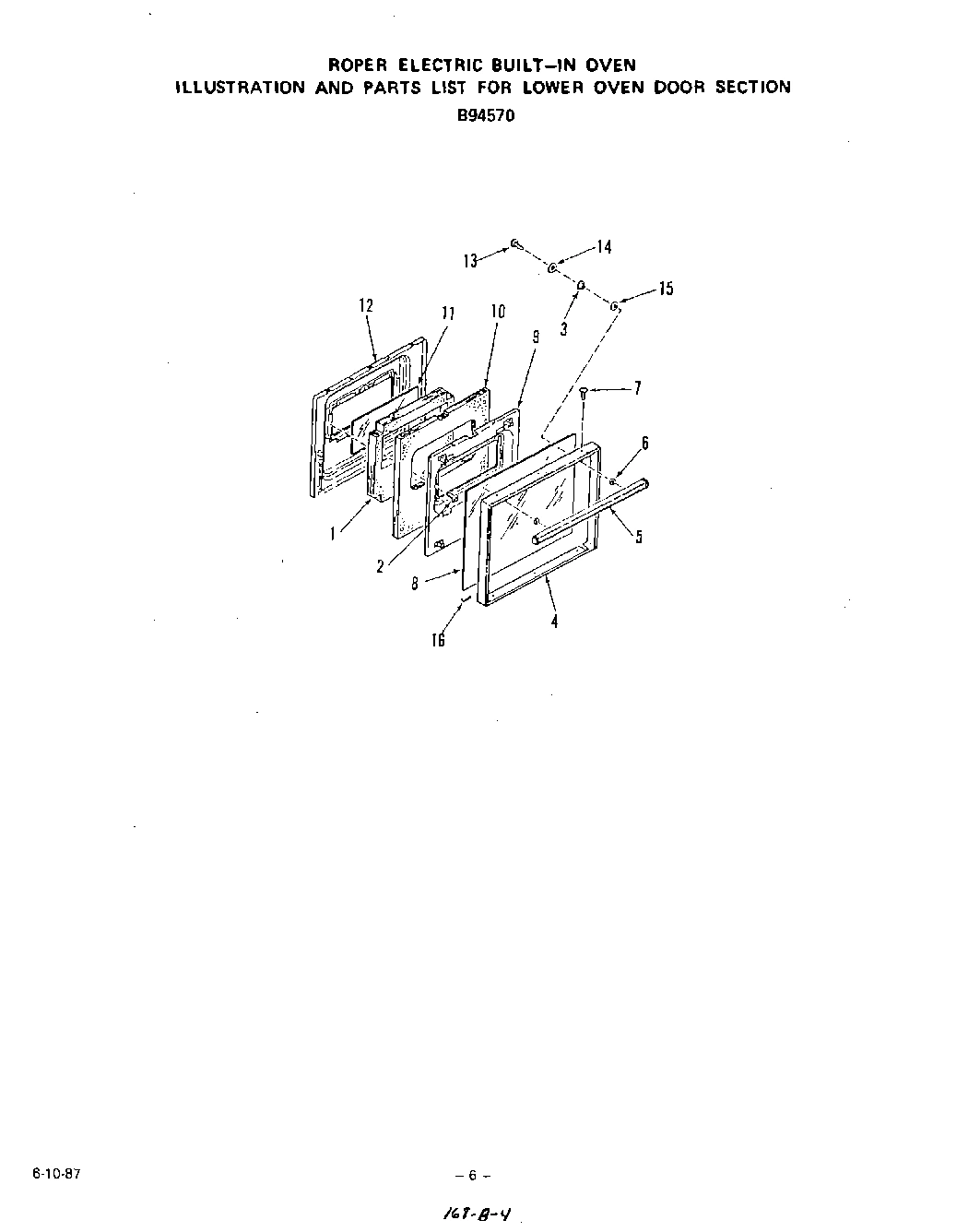 06 - LOWER OVEN DOOR