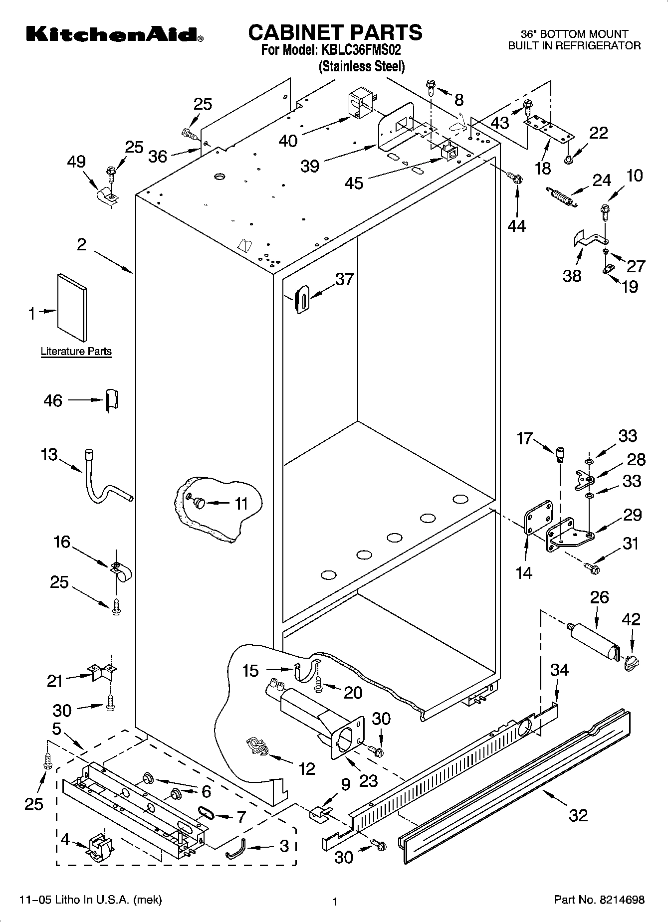01 - CABINET PARTS