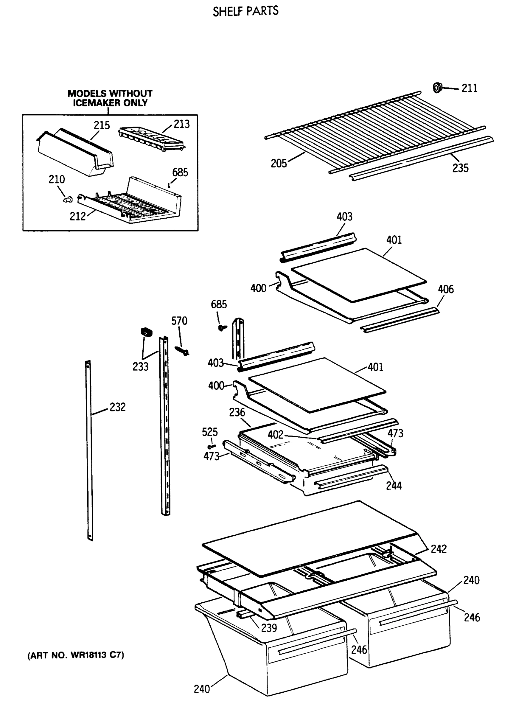 SHELF PARTS