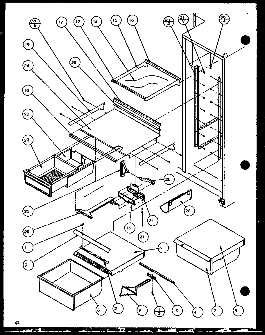 14 - REF SHELVING AND DRAWERS