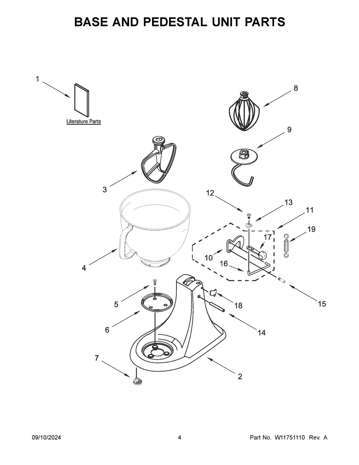 03 - BASE AND PEDESTAL UNIT PARTS