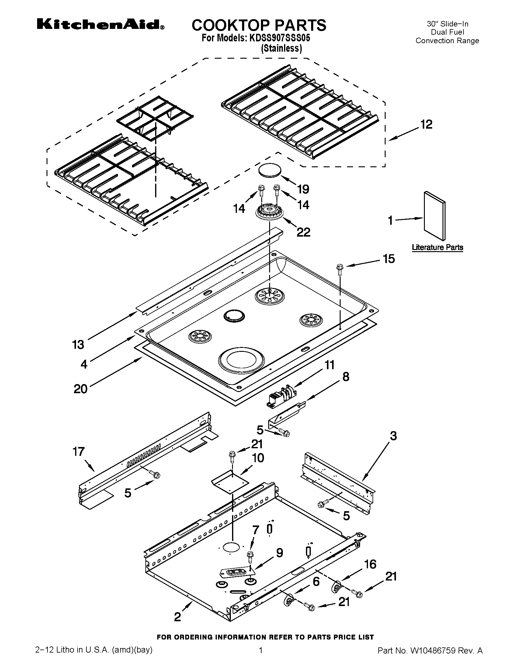 01 - COOKTOP PARTS