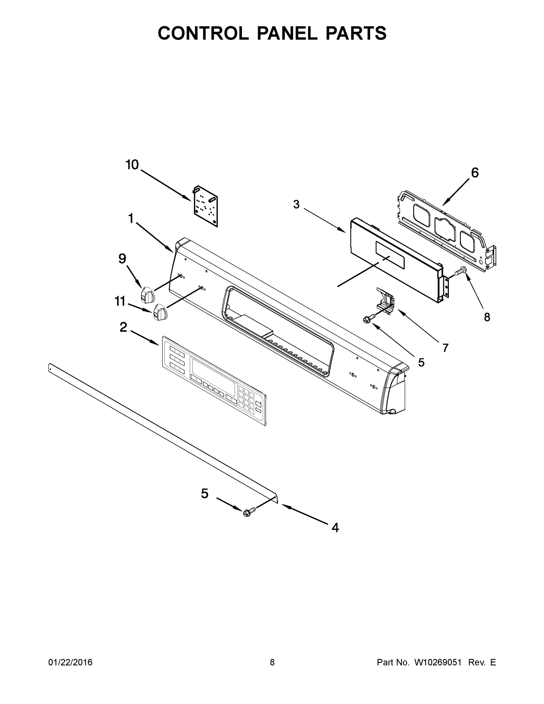 05 - CONTROL PANEL PARTS