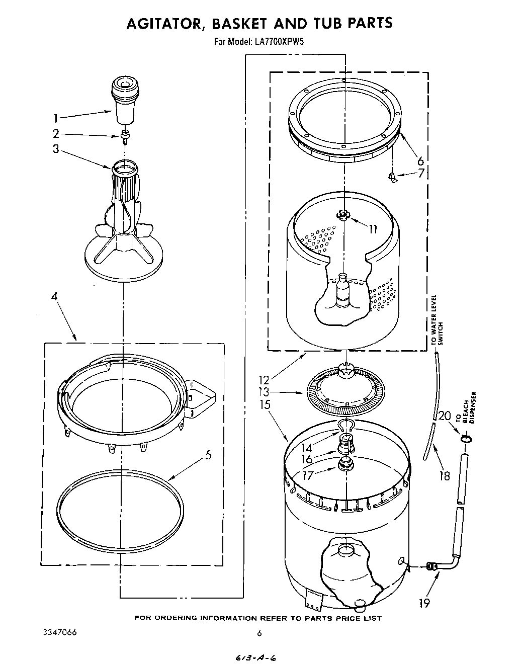 04 - AGITATOR, BASKET AND TUB
