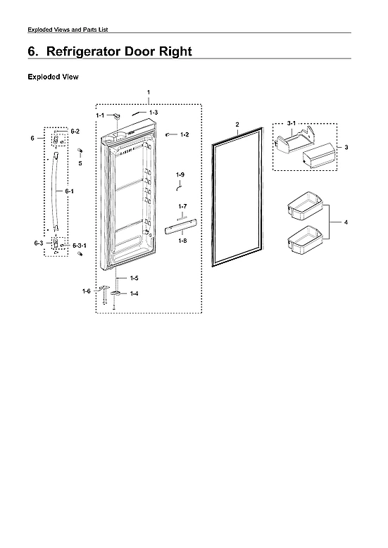 Right Refrigerator Door
