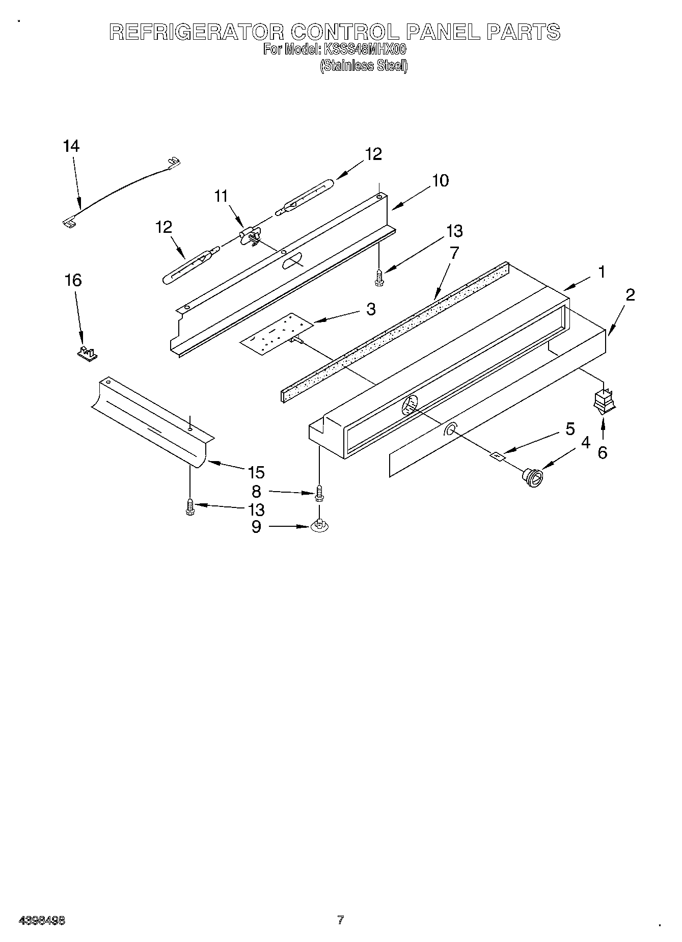 05 - REFRIGERATOR CONTROL PANEL