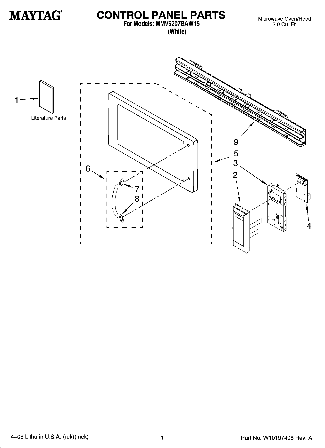 01 - CONTROL PANEL PARTS