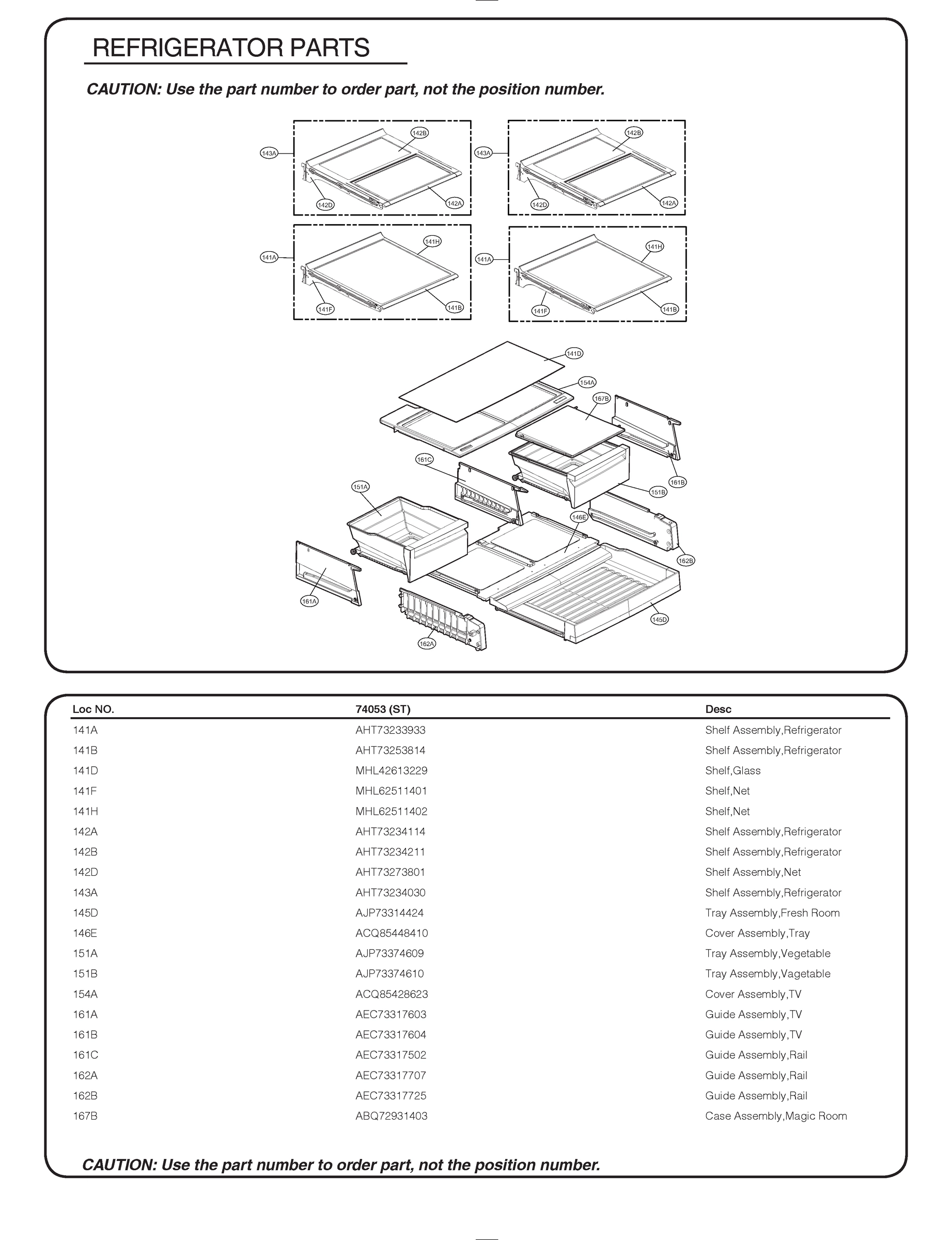 REFRIGERATOR PARTS