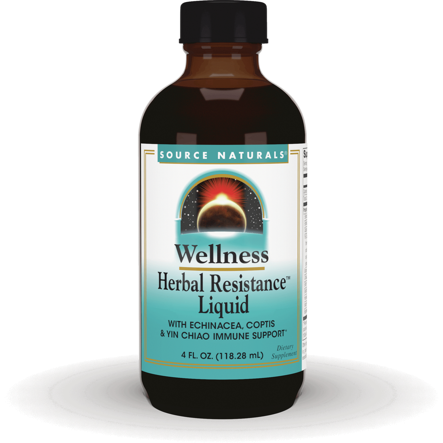 Source Naturals Wellness Herbal Resistance Liquid Vitamin | 4 fl oz Liquid