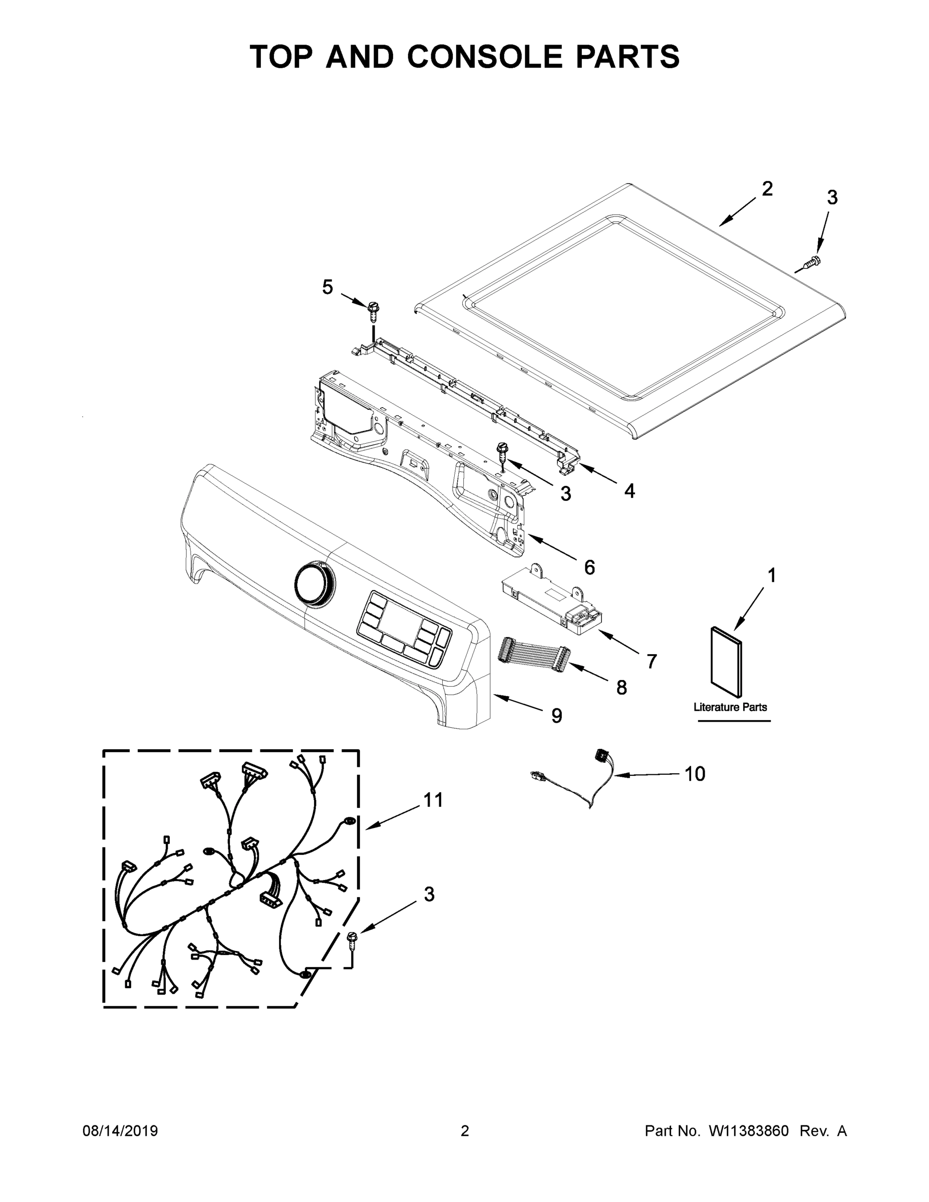 02 - TOP AND CONSOLE PARTS
