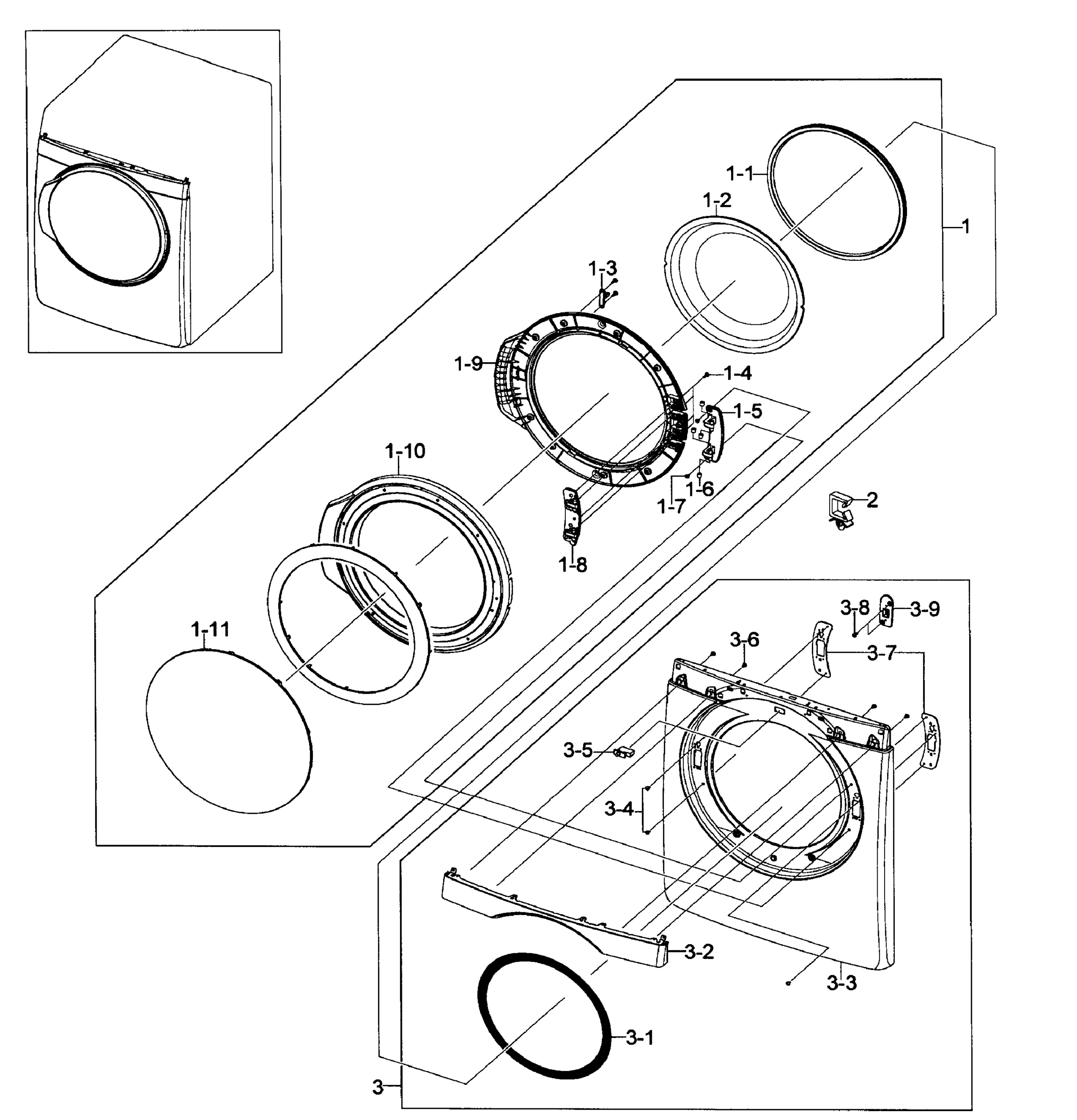 Front/Door Assembly