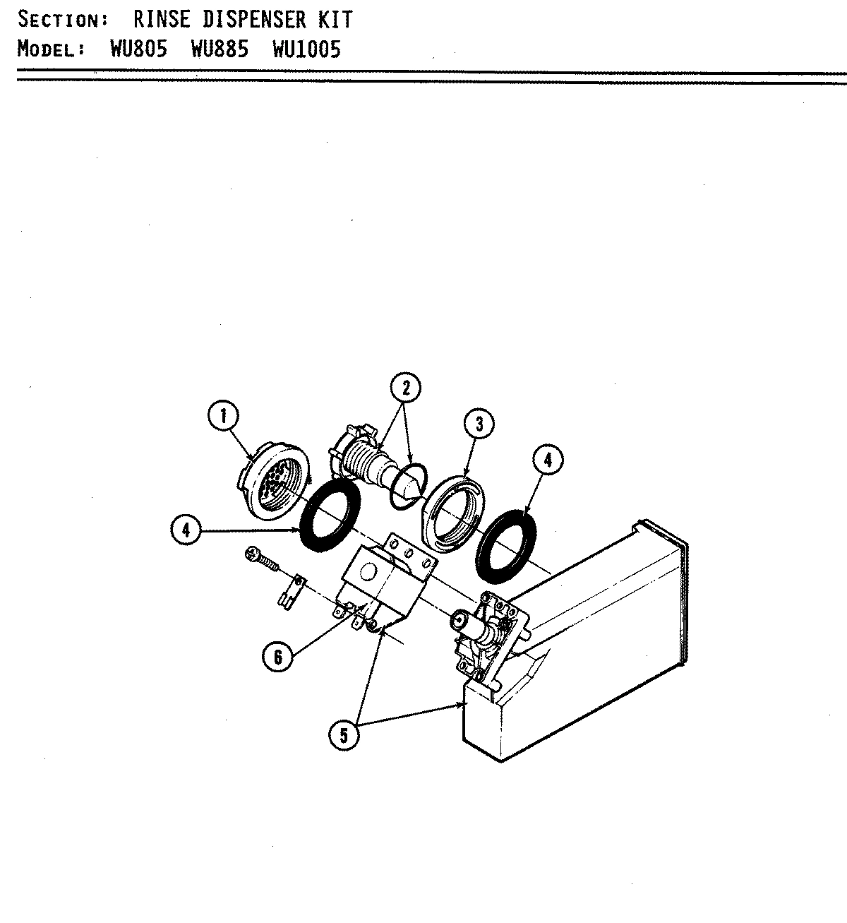 09 - RINSE DISPENSER KIT (WU1005)