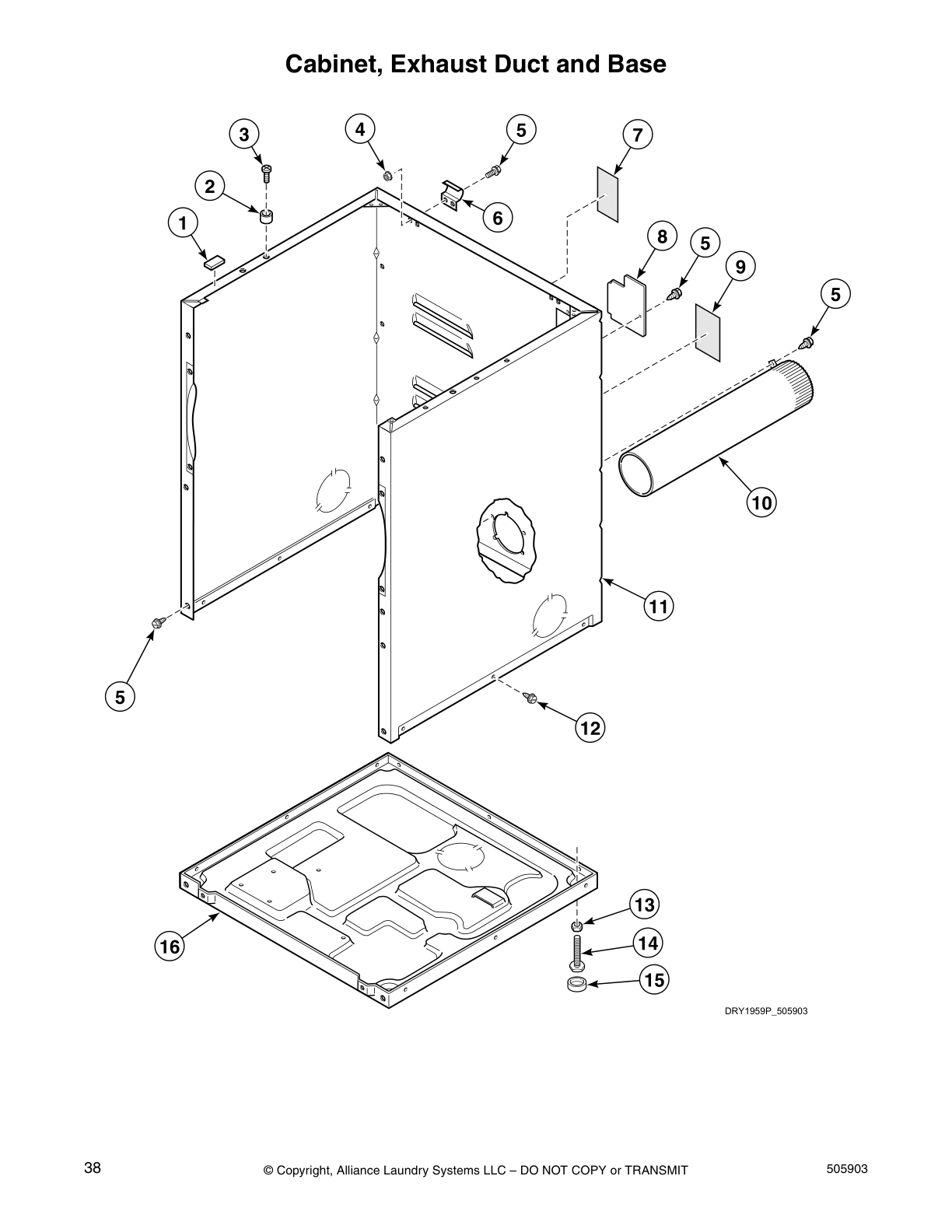 Cabinet, Exhaust Duct and Base