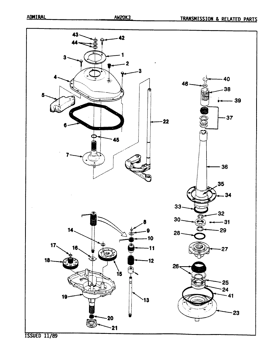 11 - TRANSMISSION & RELATED PARTS (REV. K)