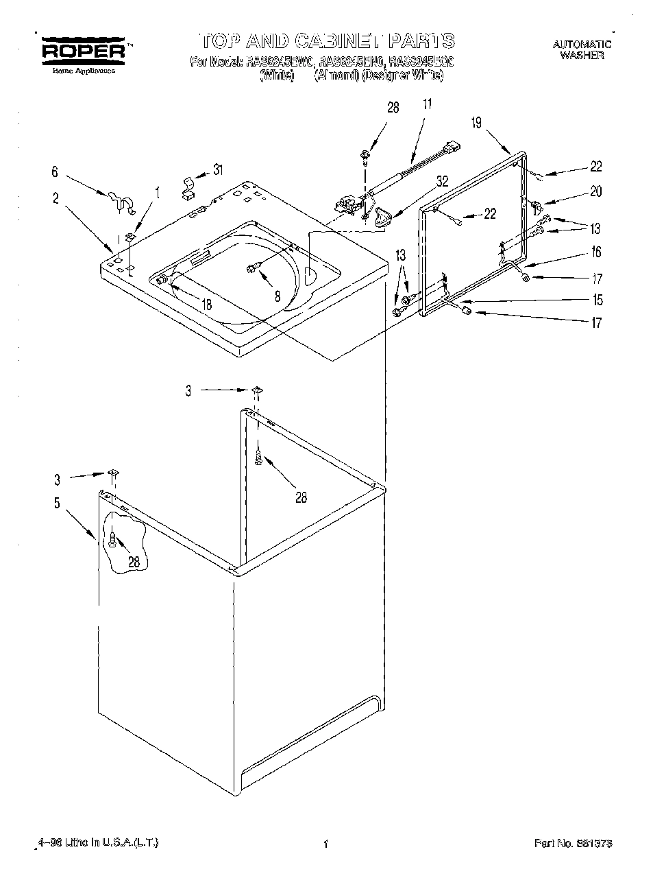 01 - TOP AND CABINET