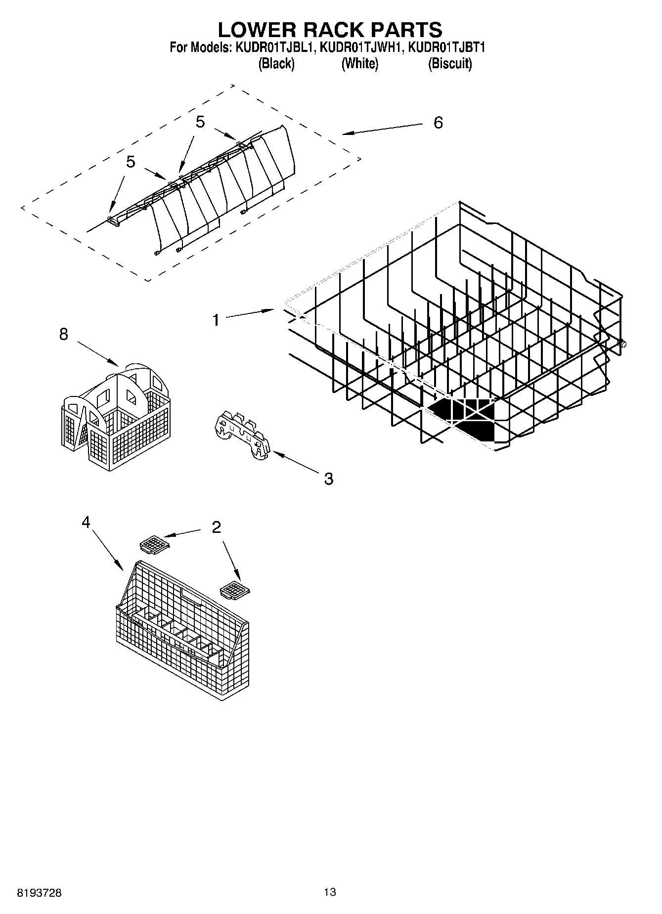 10 - LOWER RACK PARTS