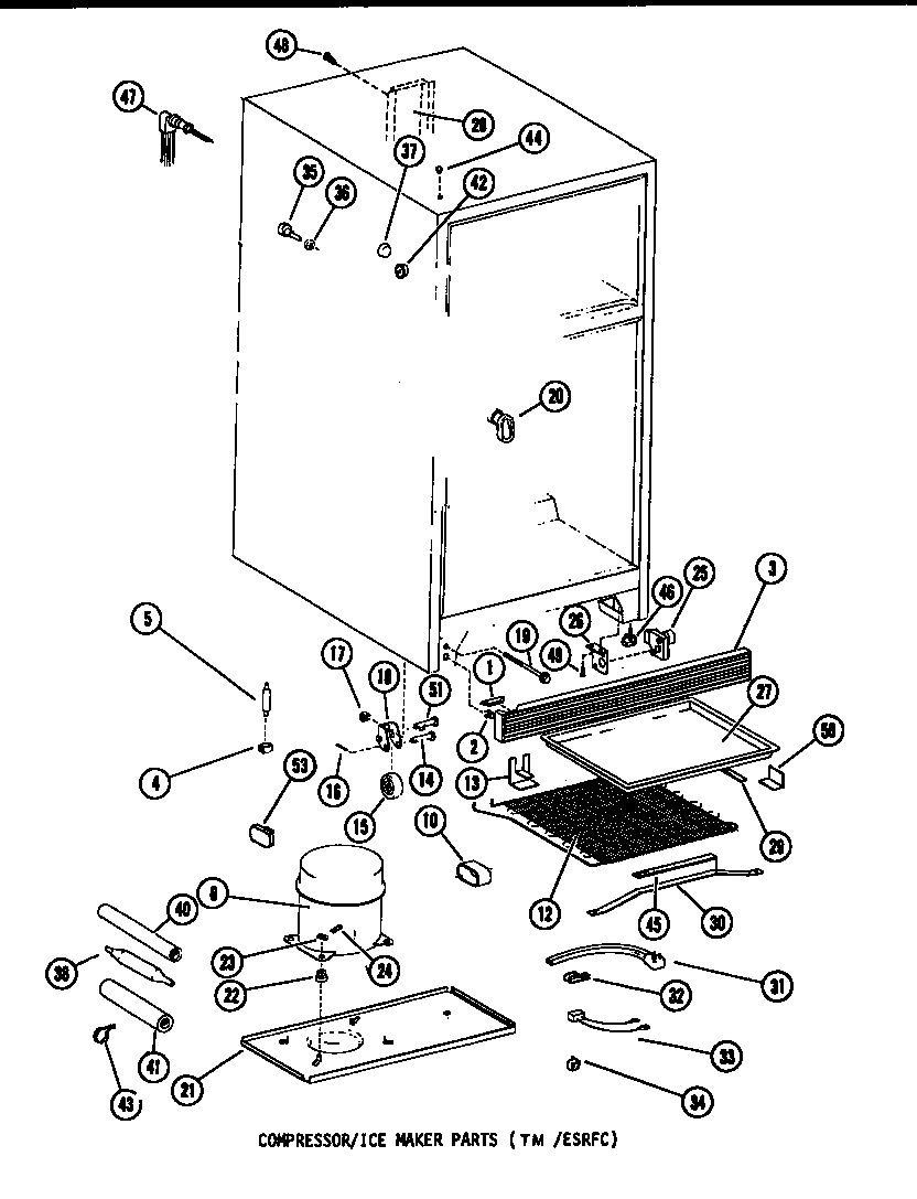01 - COMPRESSOR/ICE MAKER PARTS