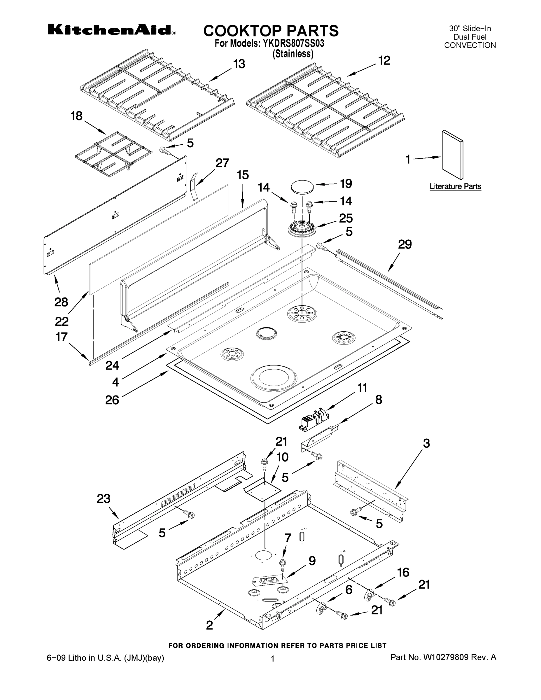 01 - COOKTOP PARTS